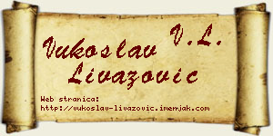 Vukoslav Livazović vizit kartica